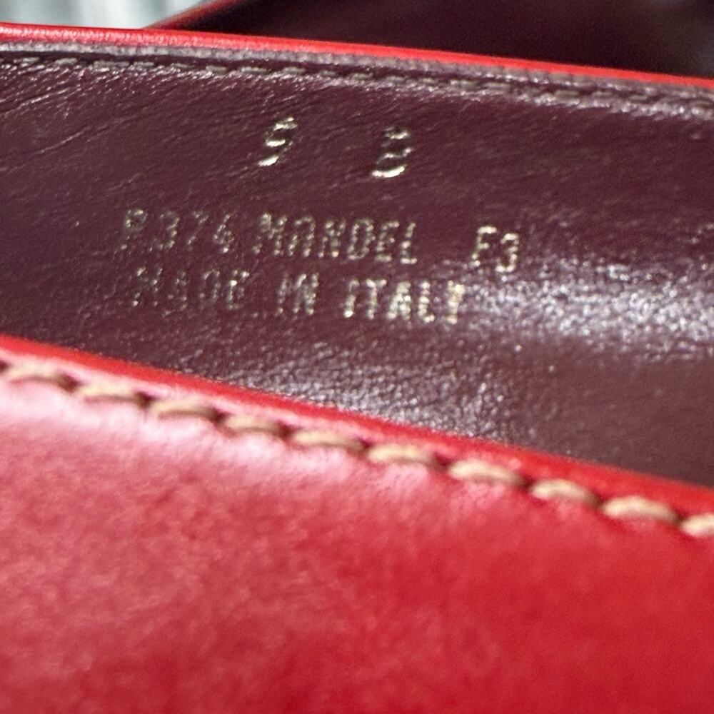 Y2K Coach P374 Mandel Calf Leather Buckle Pump Size 9B - Picture 7 of 9
